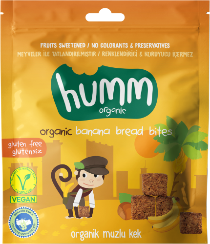 Organik Glutensiz Vegan Muzlu Kek (30 gr) Humm