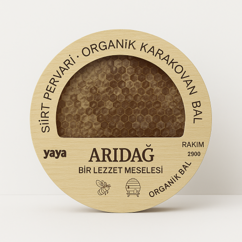 Organik Karakovan Petek Bal (1 Kg) Arıdağ