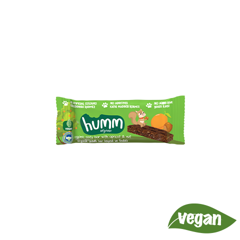 Organik Kayısılı Fındıklı Yulaf Bar (27gr) Humm