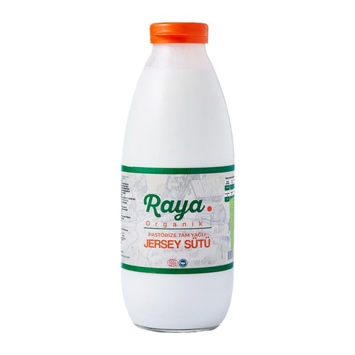 Organik Pastörize Jersey Süt (1 litre) Raya