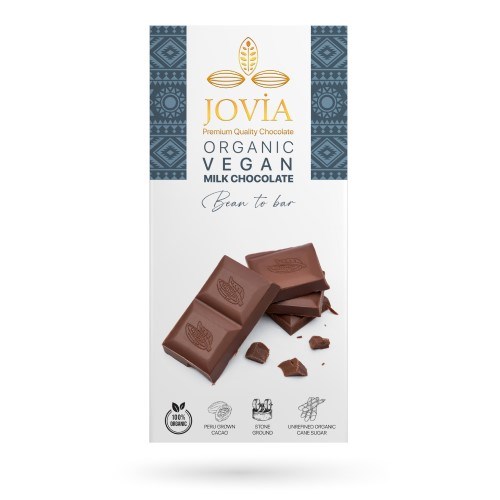 Organik Vegan Sütlü Çikolata (85 gr) Jovia