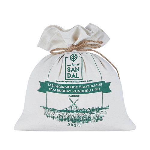 Taş Değirmende Öğütülmüş Tam Buğday Kunduru Unu (2 Kg)  Mehmet Sandal