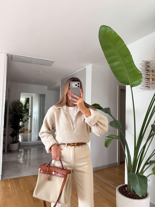 Bisso Fermuarlı Salaş Kazak - Taş