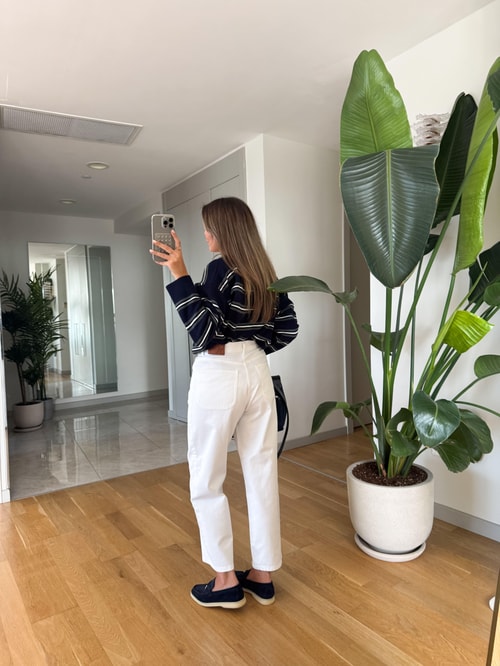 Cardie Mom Fit Jean - Beyaz · 10