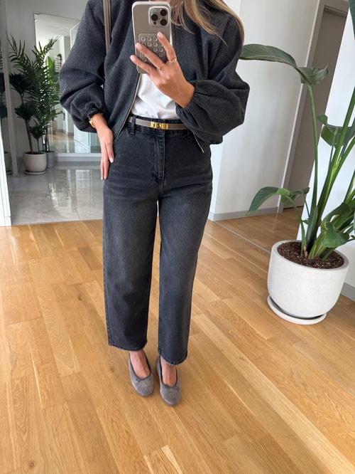 Cardie Mom Fit Jean - Füme · 2