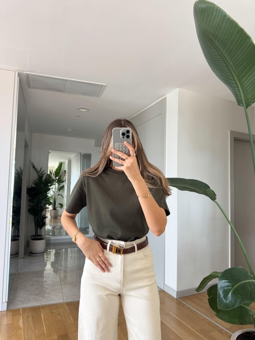 Cs Premium Pamuklu Tişört - Haki