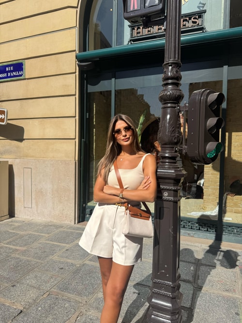 Dilvin Fitilli Askılı Atlet - Taş