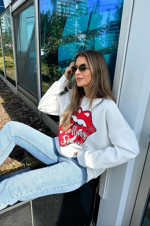 Dudak Baskılı Sweat