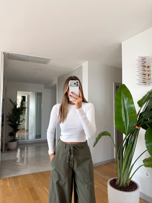 Elas Fitilli Basic Body - Beyaz 