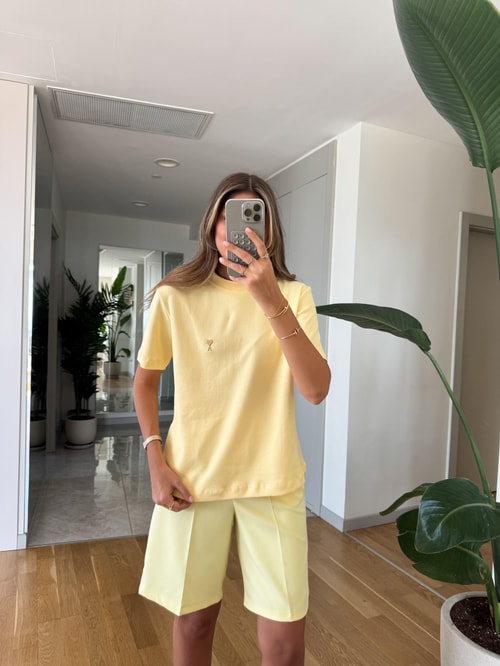Gold Ami Yazılı Basic Tişört - Sarı · 3