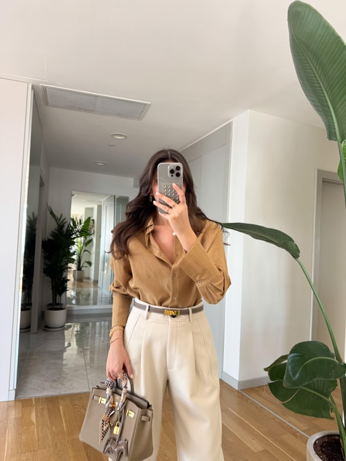 Hardal Rengi Gömlek