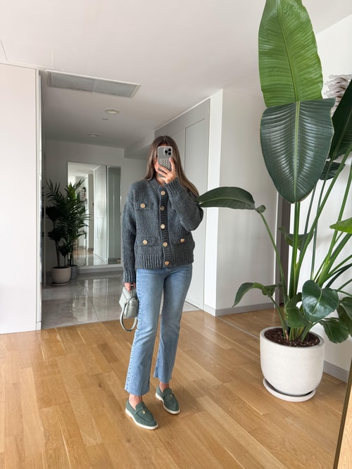 Irana Kesik Paça Jean - Açık Mavi  