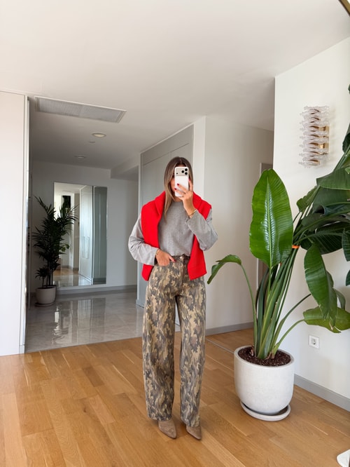 Kamuflaj Desen Baggy Pantolon