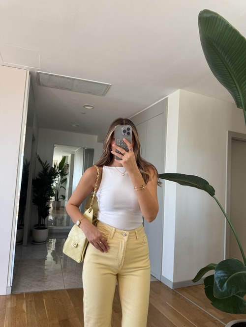 Kayık Yaka Qu Atlet - Beyaz