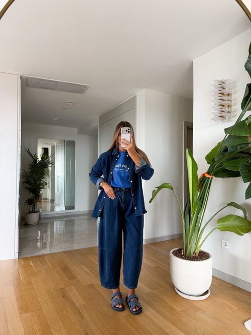 Lavine Denim Takım - Koyu Mavi