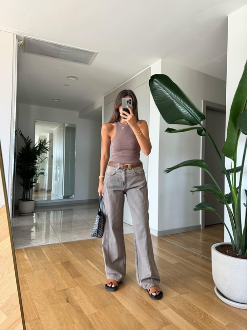 Lovisa Baggy Jean-Eskitmeli Vizon