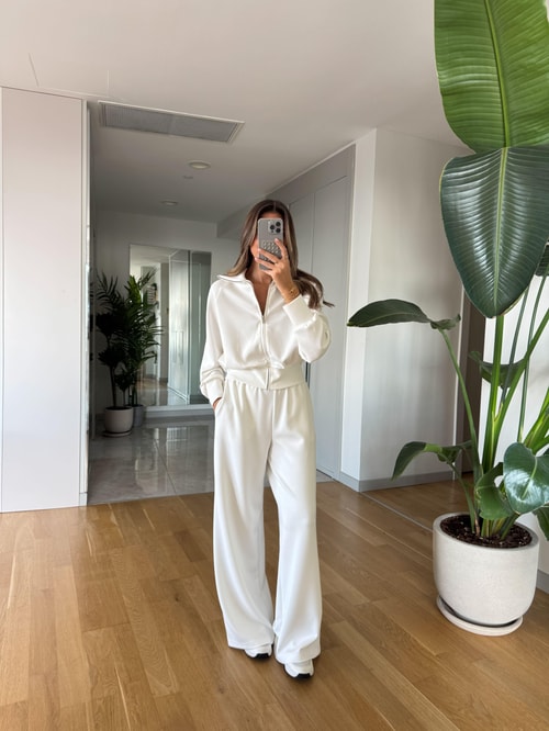 Oys Modal Takım - Beyaz