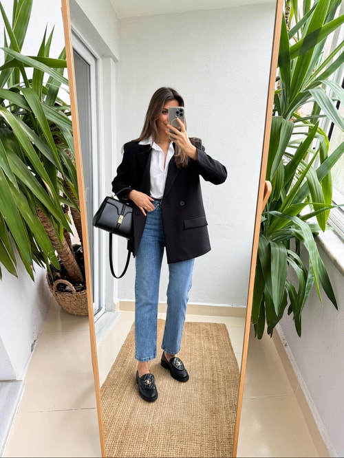 Pinko Düz Kesim Jean-Mavi