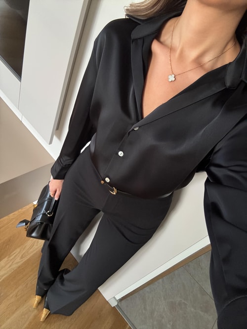 Regina Saten Gömlek - Siyah · 3