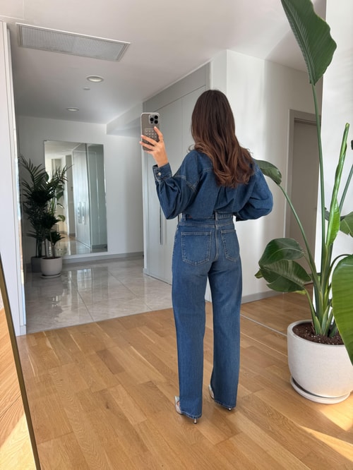 Taşlı Straight Kesim Jean · 7