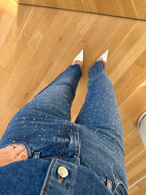 Taşlı Straight Kesim Jean · 6