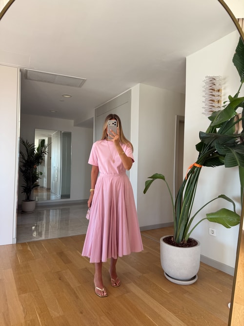 Zr Pembe Midi Etek 