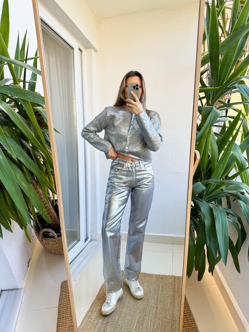 Zr Silver Straight Jean