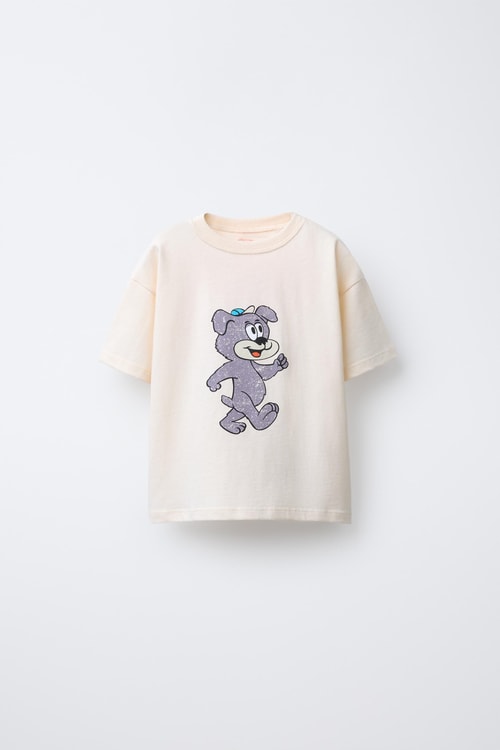 Erkek Çocuk Pamuklu Köpek Baskılı T-Shirt ve Kareli Eşofman Takım