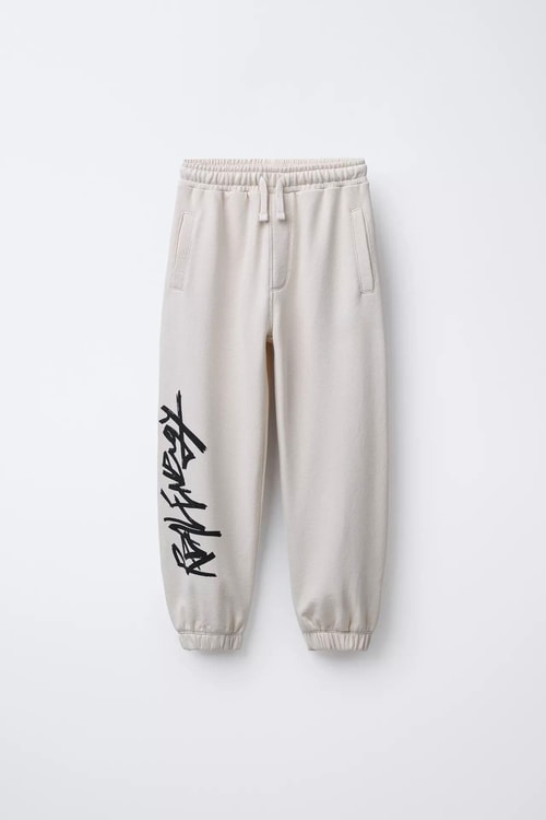 Erkek Çocuk Pamuklu Graffiti Baskılı Sweatshirt ve Eşofman Alt Takım