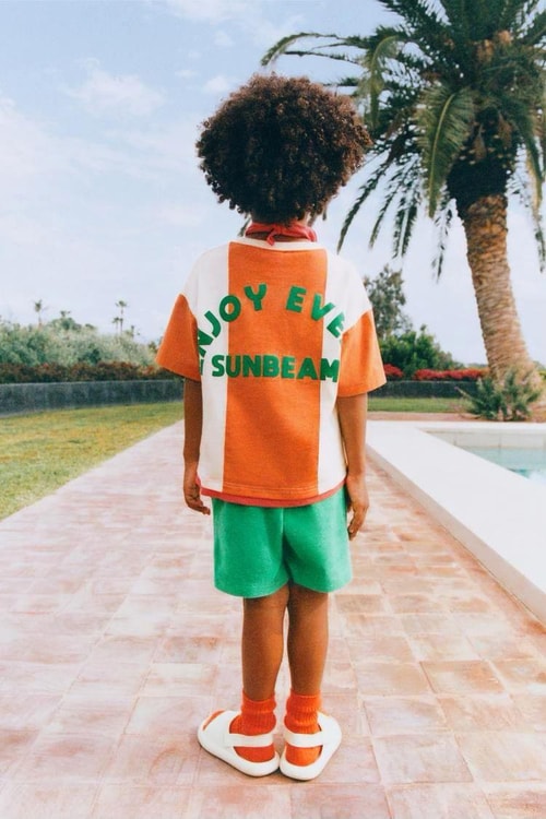 Erkek Çocuk Pamuklu Yeşil Turuncu Sloganlı T-shirt ve Şort Takım – Sunbeam Yazısı Detaylı