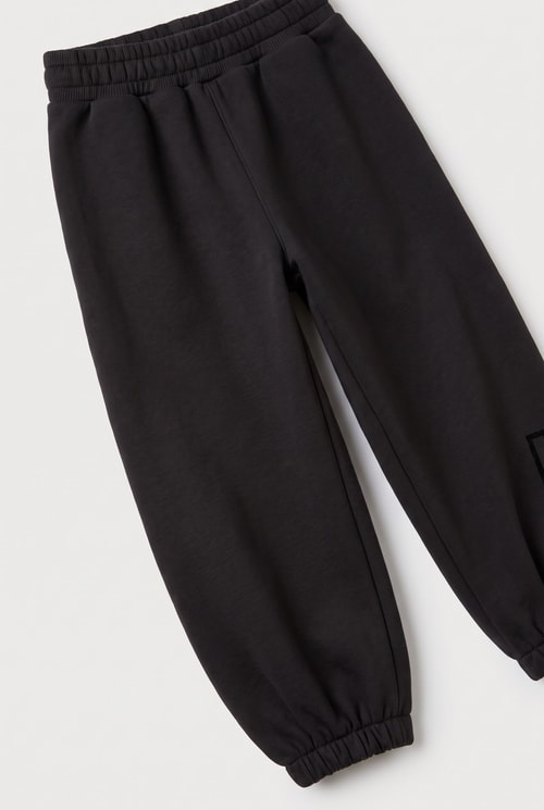 Çocuk Magu Figürlü Siyah Sweatshirt ve Eşofman Altı Takımı
