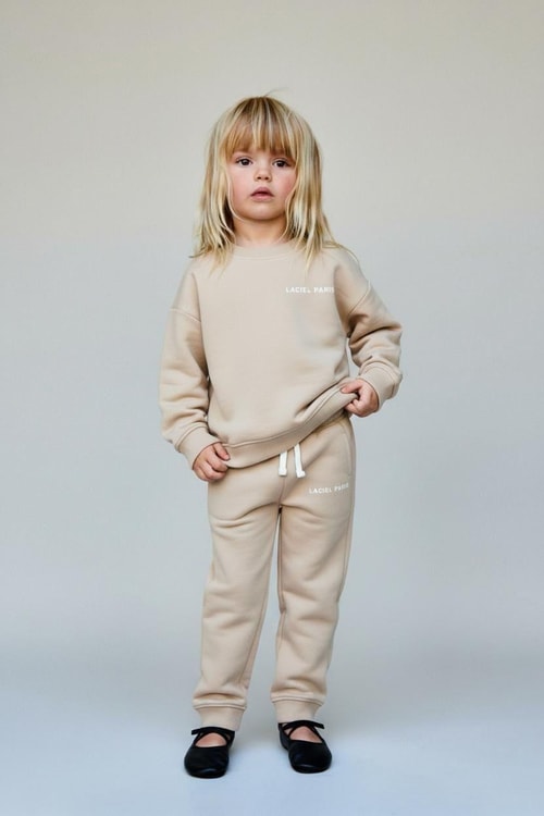 Kız Çocuk Pamuklu Oversize Sweatshirt Eşofman Alt Takım - Rahat ve Şık
