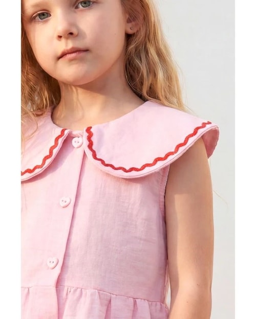 Kız Çocuk Pembe Kalp Pantolon Takım