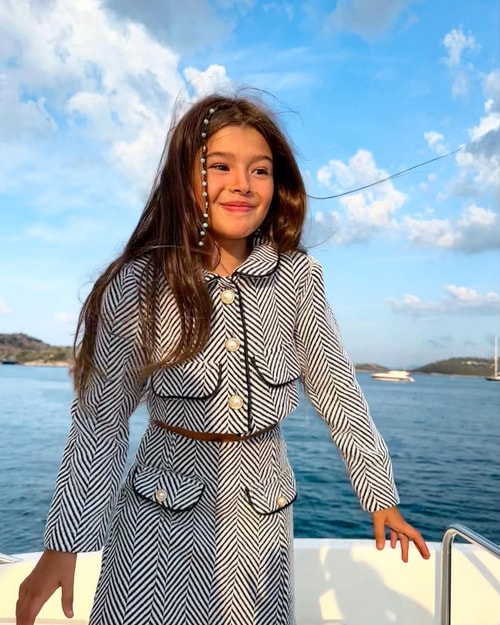 Kız Çocuk Pamuklu Siyah Beyaz Balıksırtı Ceket Etek Takım - Düğmeli Cepli Şık Kombin