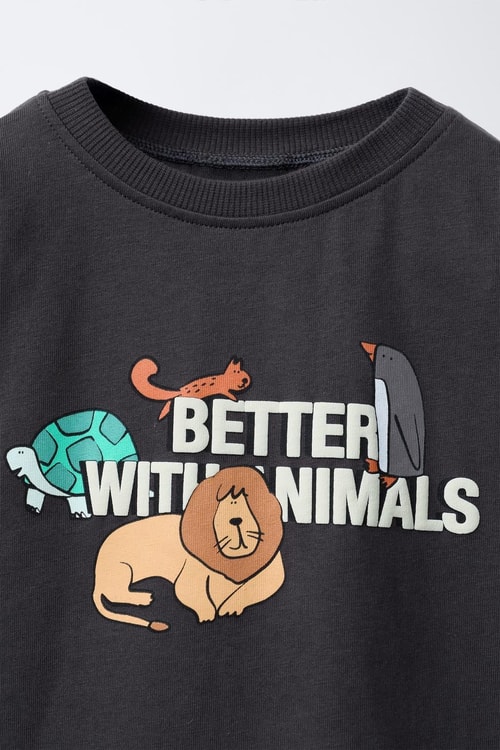Erkek Çocuk Pamuklu Baskılı T-Shirt ve Çizgili Eşofman Takımı