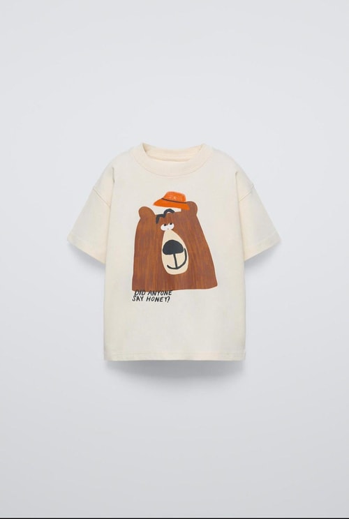 Hayvancık Desenli T-shirt Çizgili Eşofman Alt-Üst Takım Erkek Çocuk