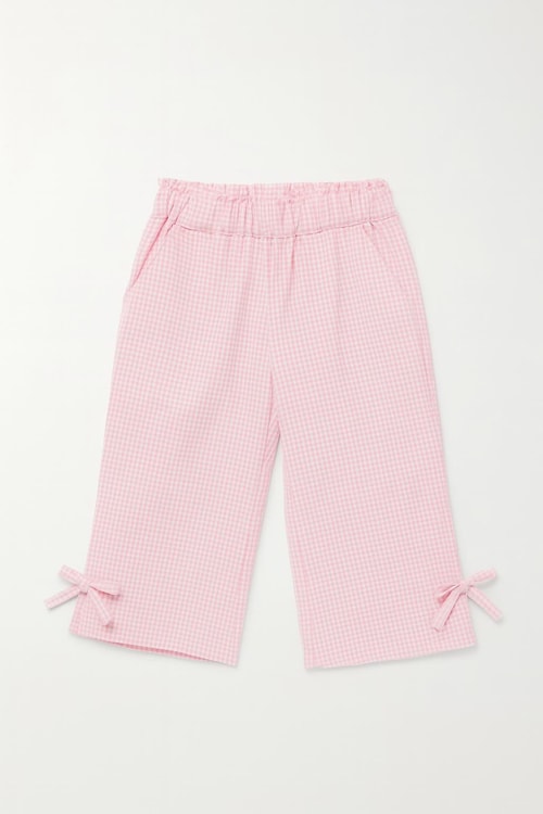 Kız Çocuk Pamuklu Ekru Yummy Fruits Sweatshirt ve Pembe Fiyonklu Pantolon Takım - Alt Üst Takım