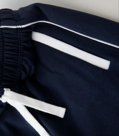 Sloganlı Polo Yaka T-shirt Geniş Eşofman Alt-Üst Takım Kız Çocuk