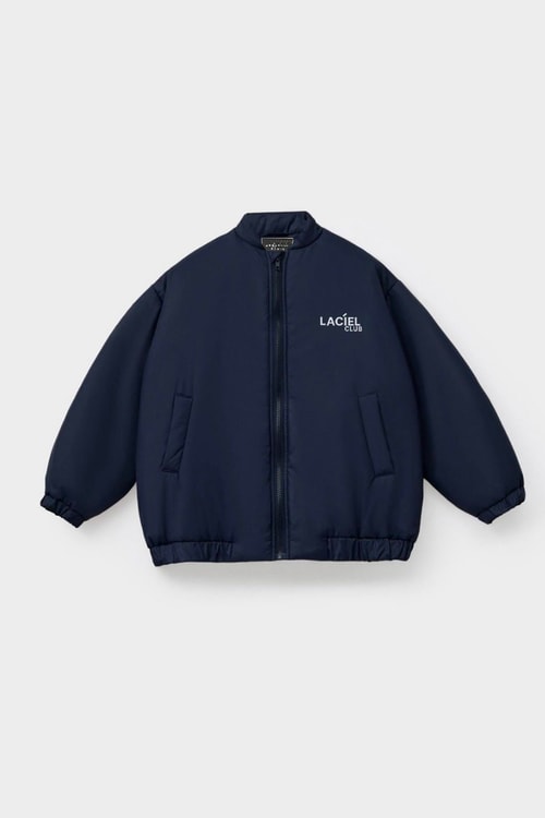 Unisex Çocuk Lacivert Bomber Mont – Fermuarlı, Cepli, Rahat Kesim