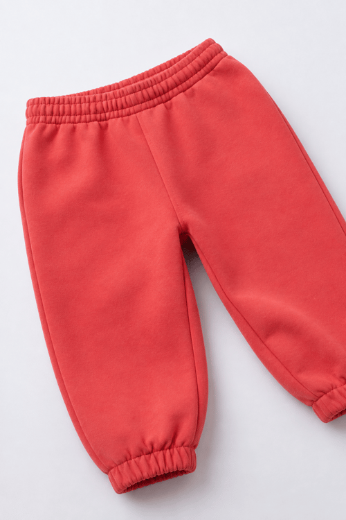 Çocuk Kırmızı Basic Sweatshirt ve Eşofman Altı Takımı