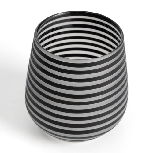 Modern Tasarımlı Çizgili 6lı Kahve Yanı Mini İkram Bardağı Seti