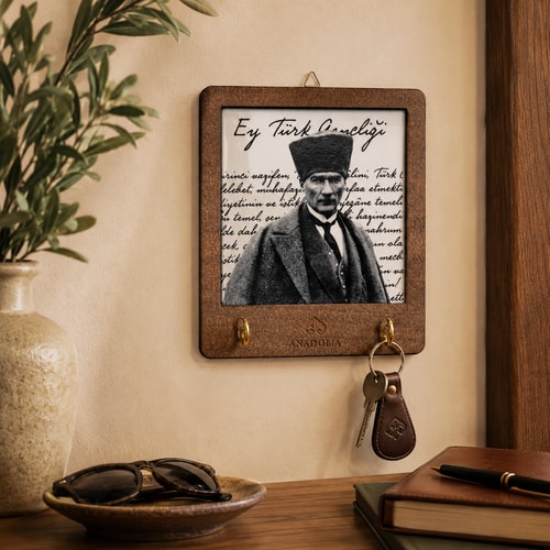 Atatürk Gençliğe Hitabe Seramik Dekoratif Askılık