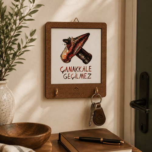 Çarpışan Kurşunlar Seramik Dekoratif Askılık