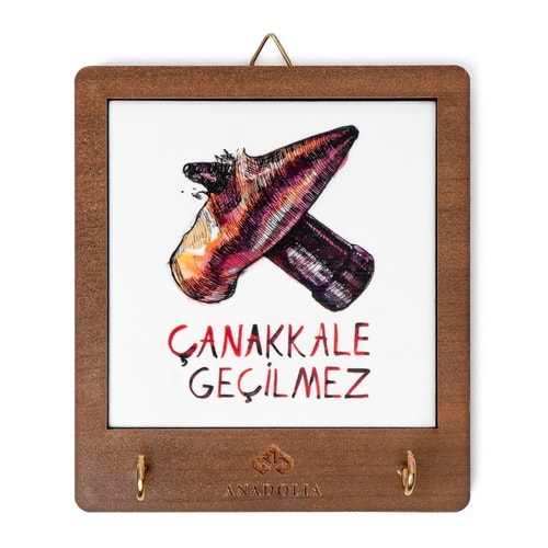 Çarpışan Kurşunlar Seramik Dekoratif Askılık
