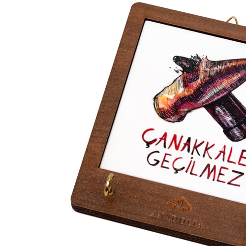 Çarpışan Kurşunlar Seramik Dekoratif Askılık