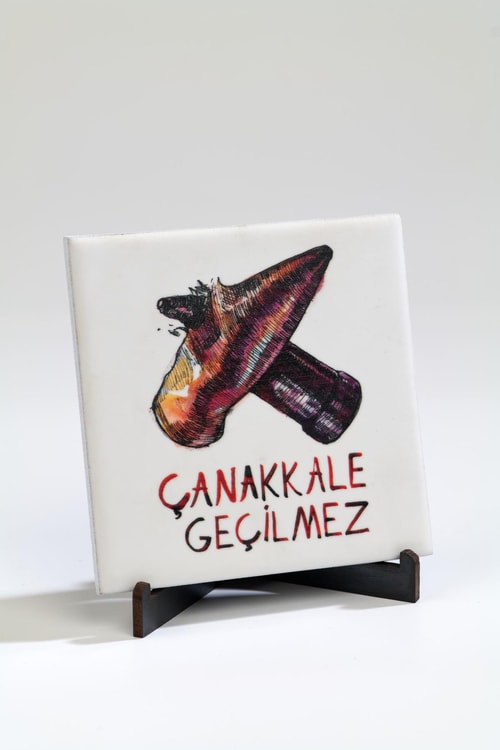 Çarpışan Kurşunlar Seramik Pano