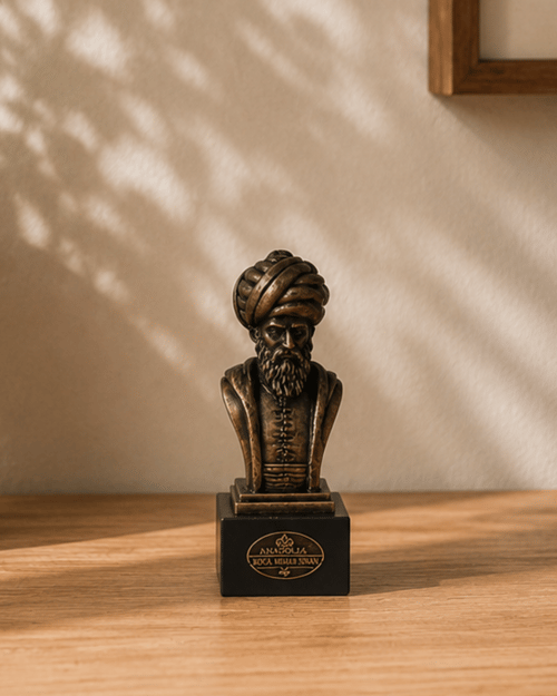 Mimar Sinan Büst Mermerit Heykel