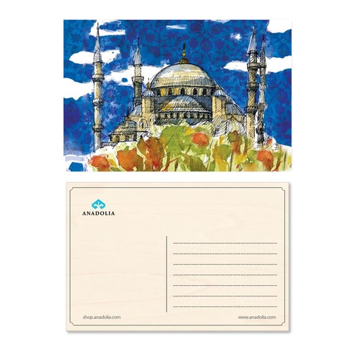 Sultanahmet Camii Ahşap Kartpostal