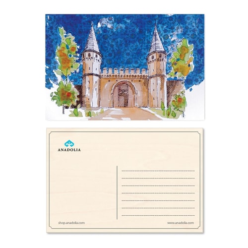 Topkapı Sarayı Ahşap Kartpostal