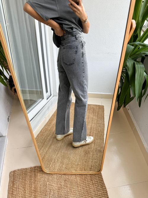 Agnes Straight Gri Jean